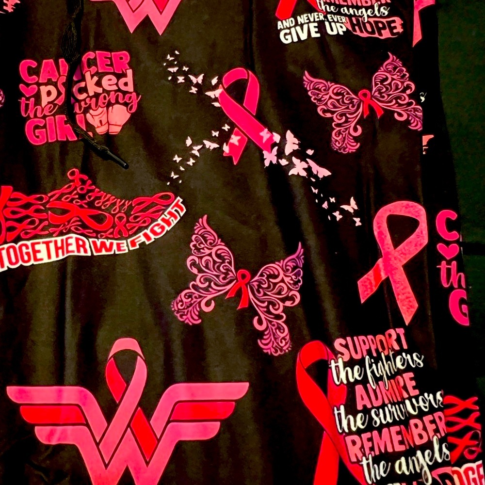 Show your support by wearing a pair of Breast Cancer Awareness Joggers!